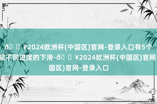 🔥2024欧洲杯(中国区)官网-登录入口有5个区域均出现不同进度的下滑-🔥2024欧洲杯(中国区)官网-登录入口